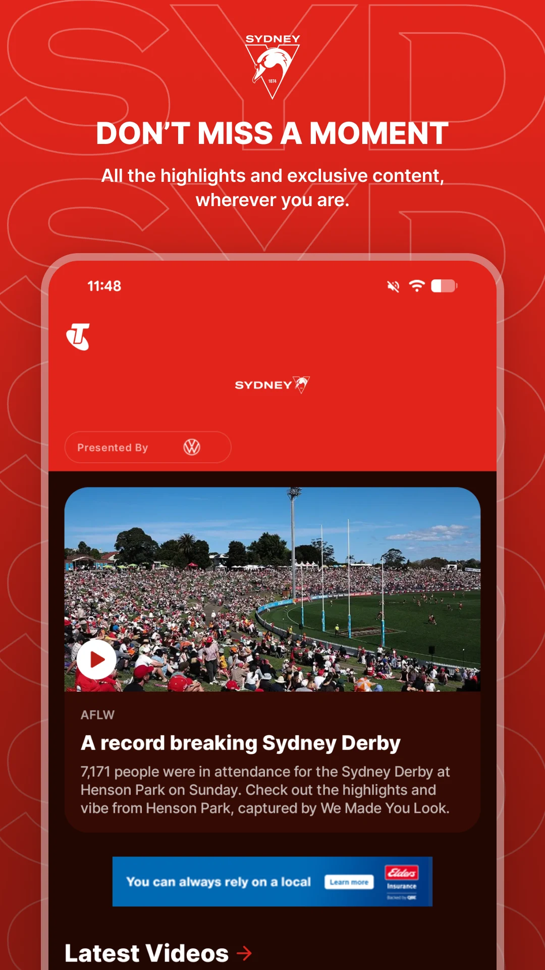 Sydney Swans Official App screenshot